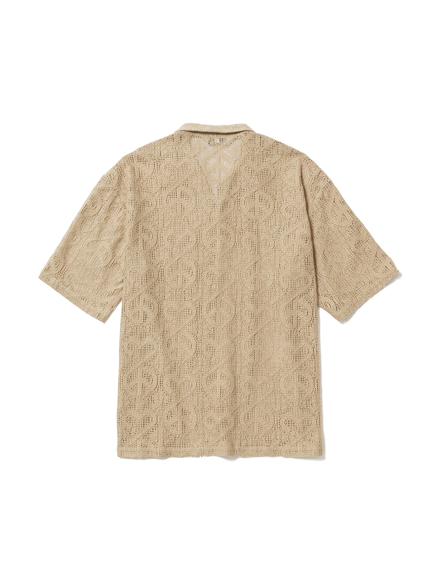 24SS-SY5-001 / “LOVE & PEACE” LACE OC H/S SHIRT / OIL YELLOW