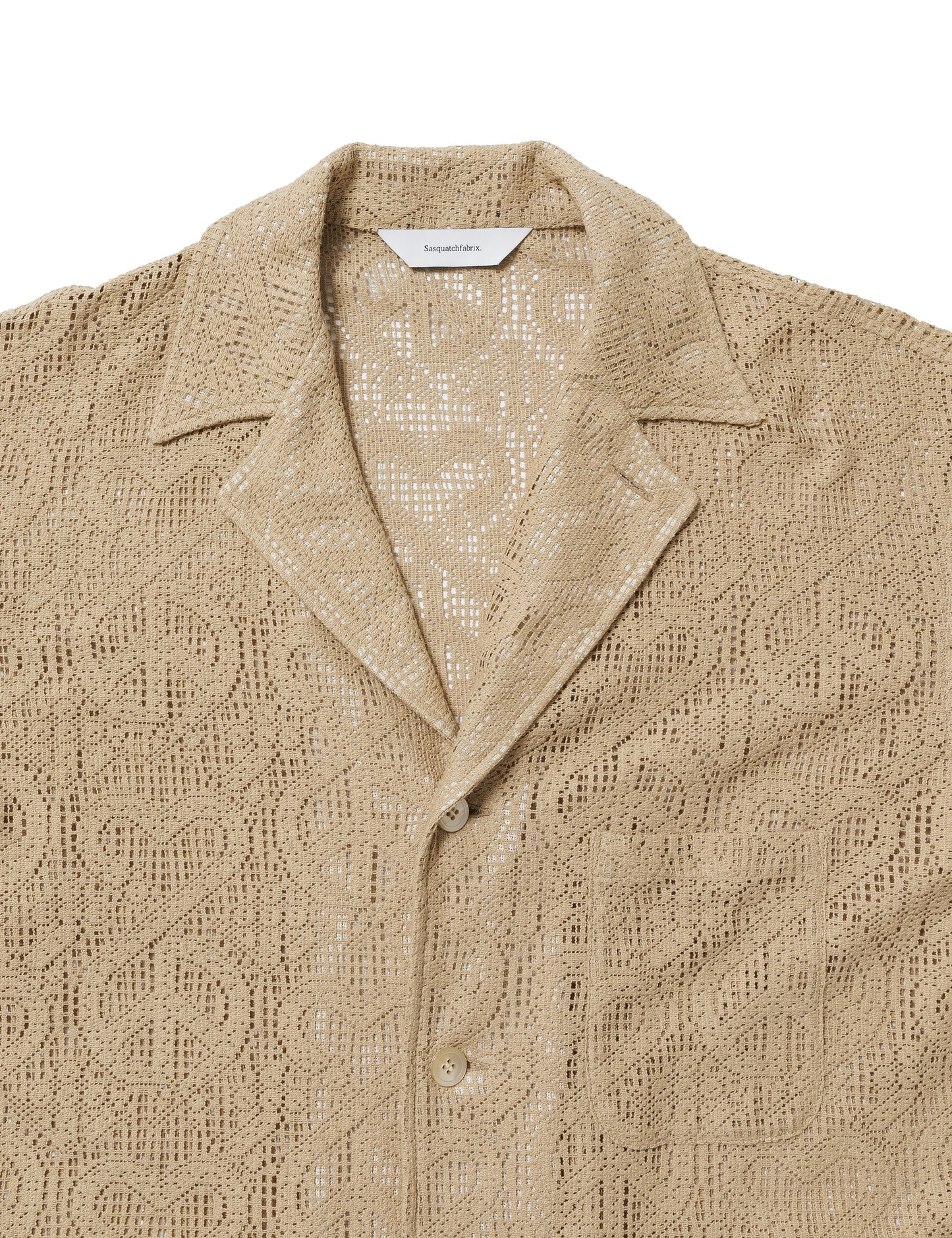 24SS-SY9-009 / “LOVE & PEACE” LACE LAPEL JACKET / OIL YELLOW