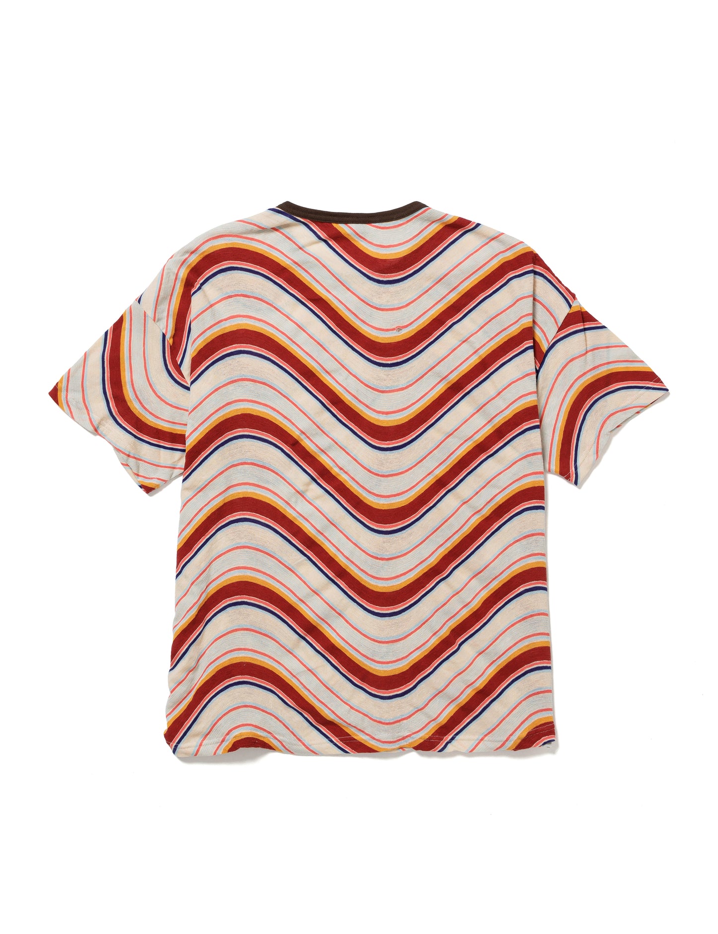 25SS-CST-001 / H/S T-SHIRT “PSYCHEDELIC BORDER” / BEIGE BORDER