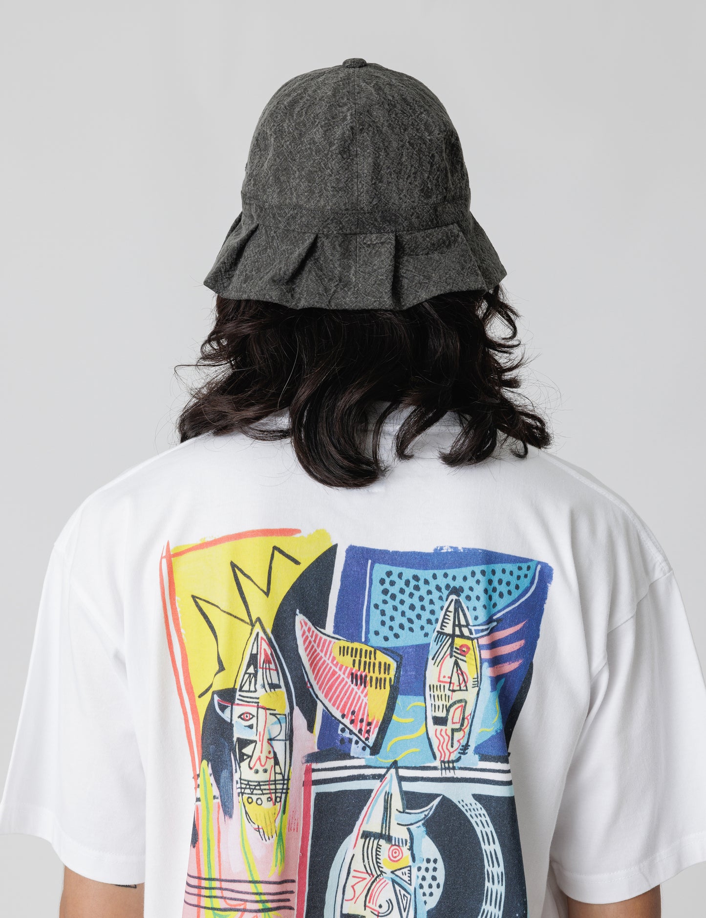 25SS-GOH-001 / TUCK BRIM HAT / BLACK