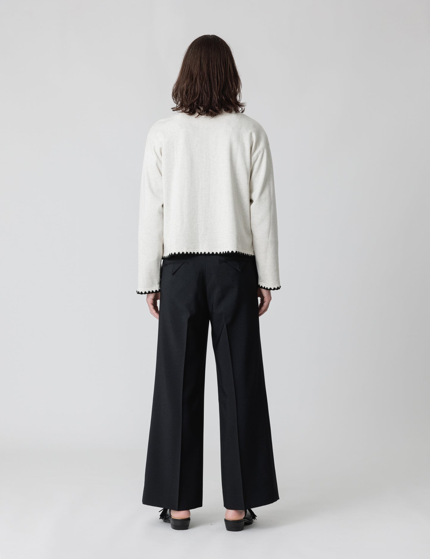 25SS-CSS-008 / SWEAT CARDIGAN “CHONEL” / OATMEAL