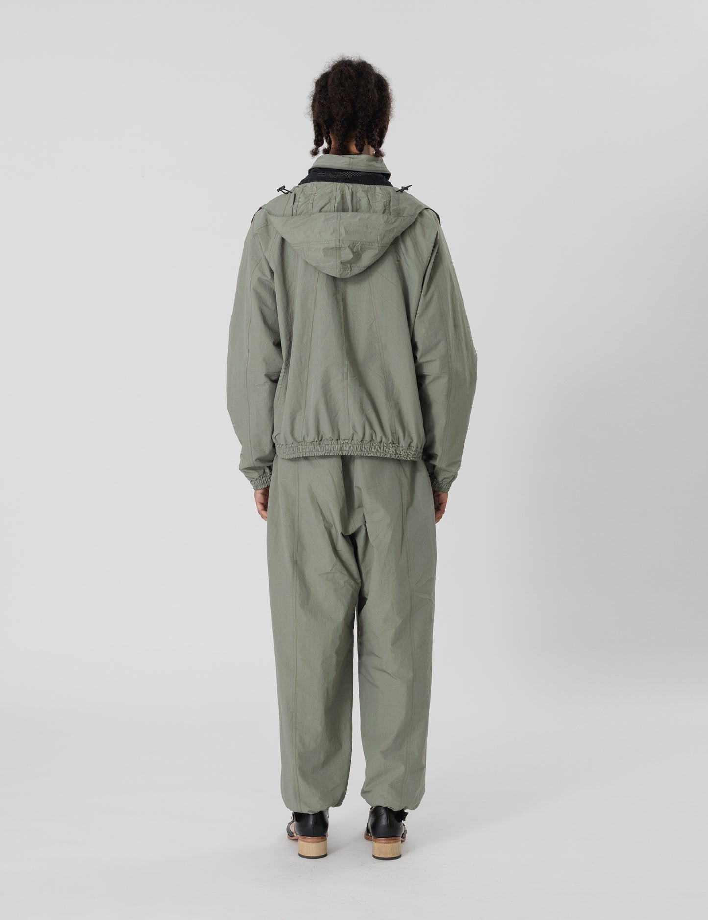 24SS-PA9-014 / WARM UP NYLON PANTS / OLIVE