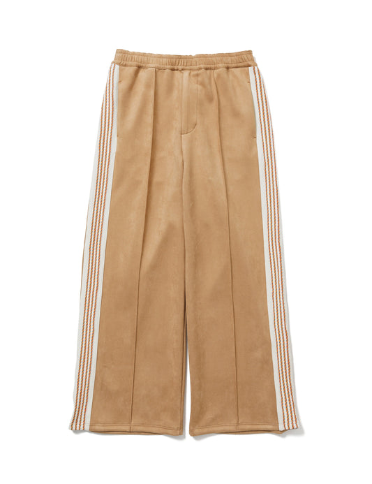 23AW-PA9-012 / FAUX SUEDE FLARE TRACK PANTS / BEIGE