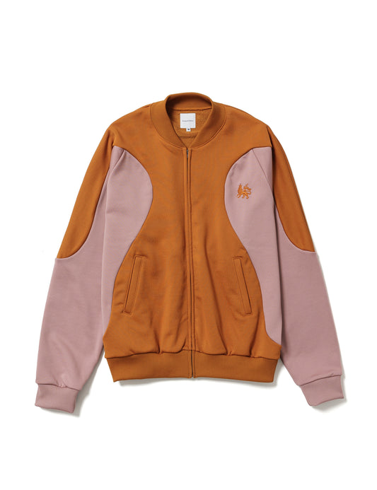24SS-CSS-003 / RETRO FUTURE TRACK JACKET / BROWN × PINK