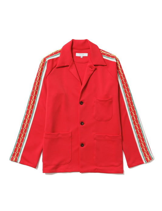 24SS-CSS-007 / LACE TAPE TRACK LAPEL JACKET / RED