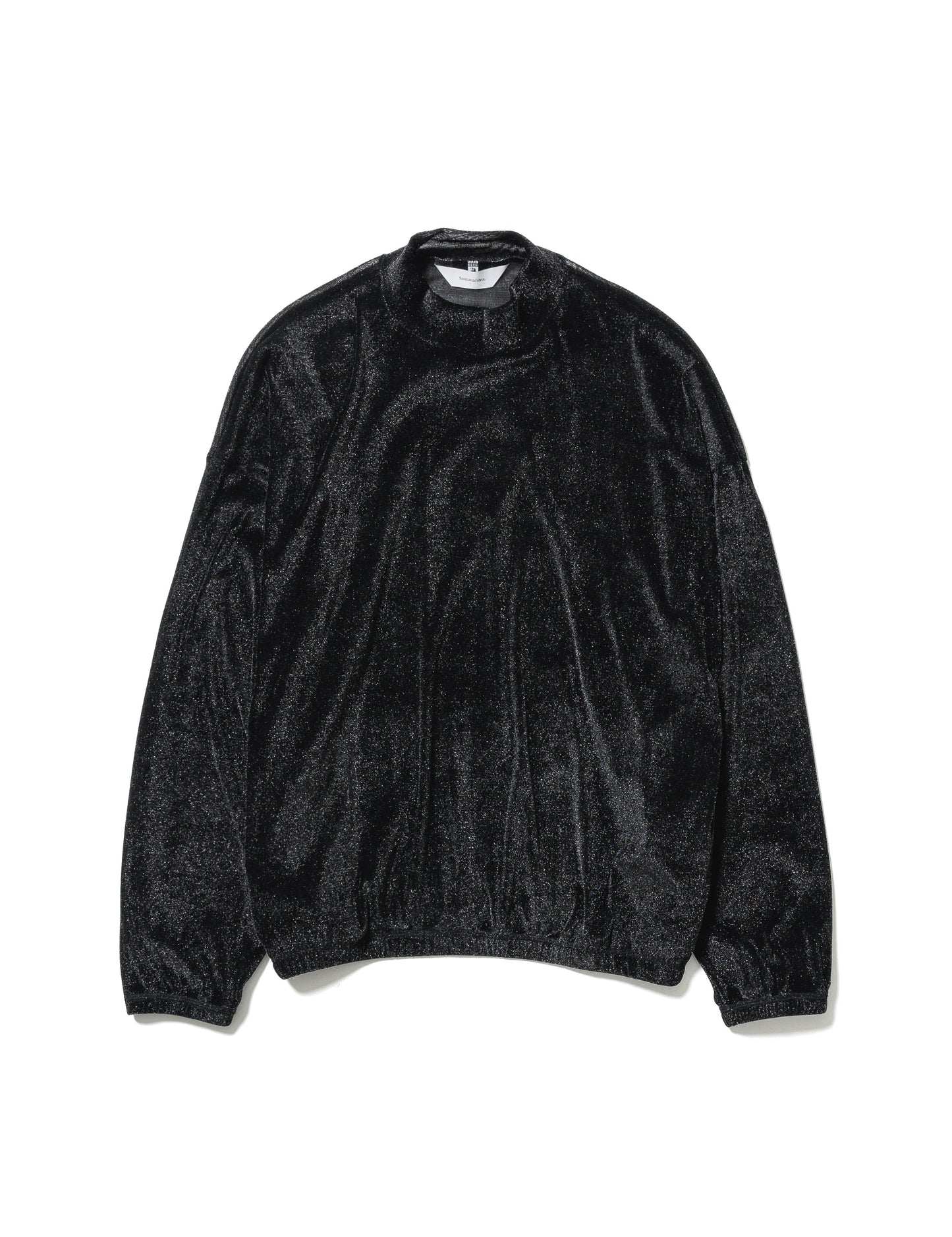 24AW-CSS-008 / SHINY VELOUR MOCKNECK / SILVER