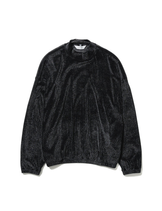 24AW-CSS-008 / SHINY VELOUR MOCKNECK / SILVER