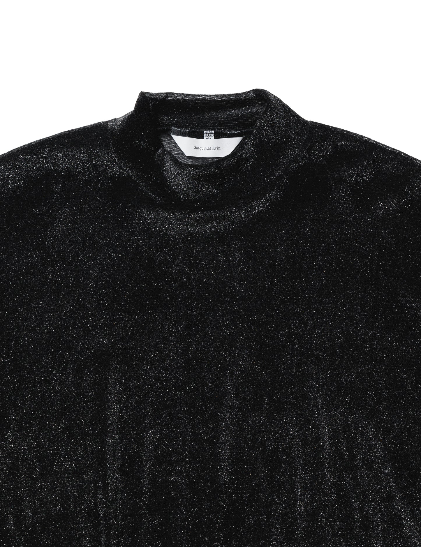 24AW-CSS-008 / SHINY VELOUR MOCKNECK / SILVER