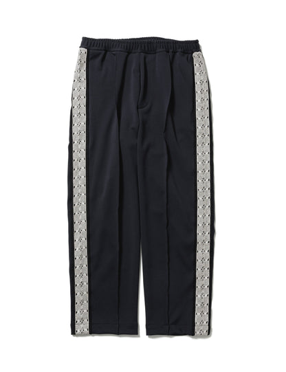 24AW-PA9-013 / LACE TAPE TRACK PANTS / BLACK