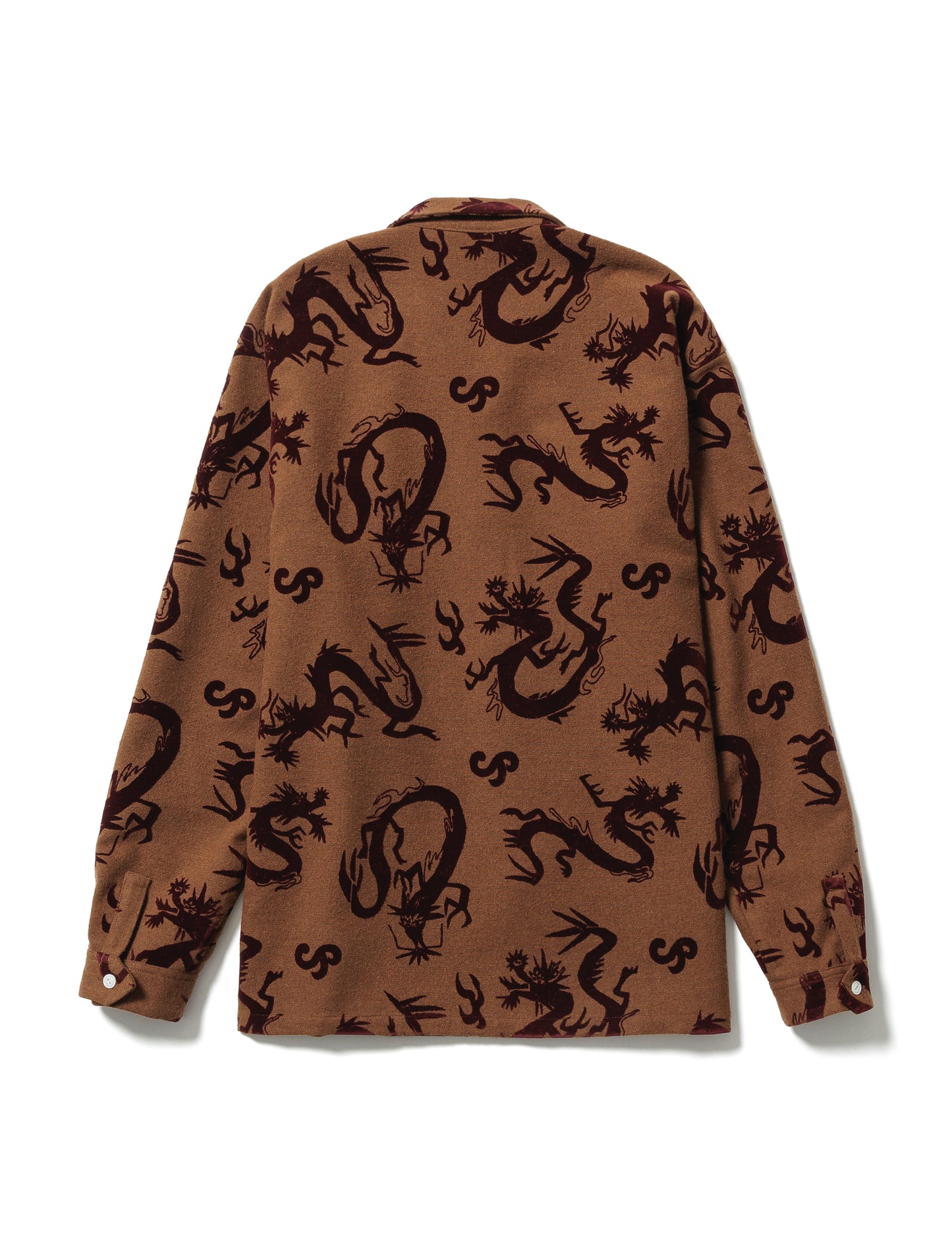 24AW-SY9-003 / "FLYING DRAGON" OC SHIRT / BROWN