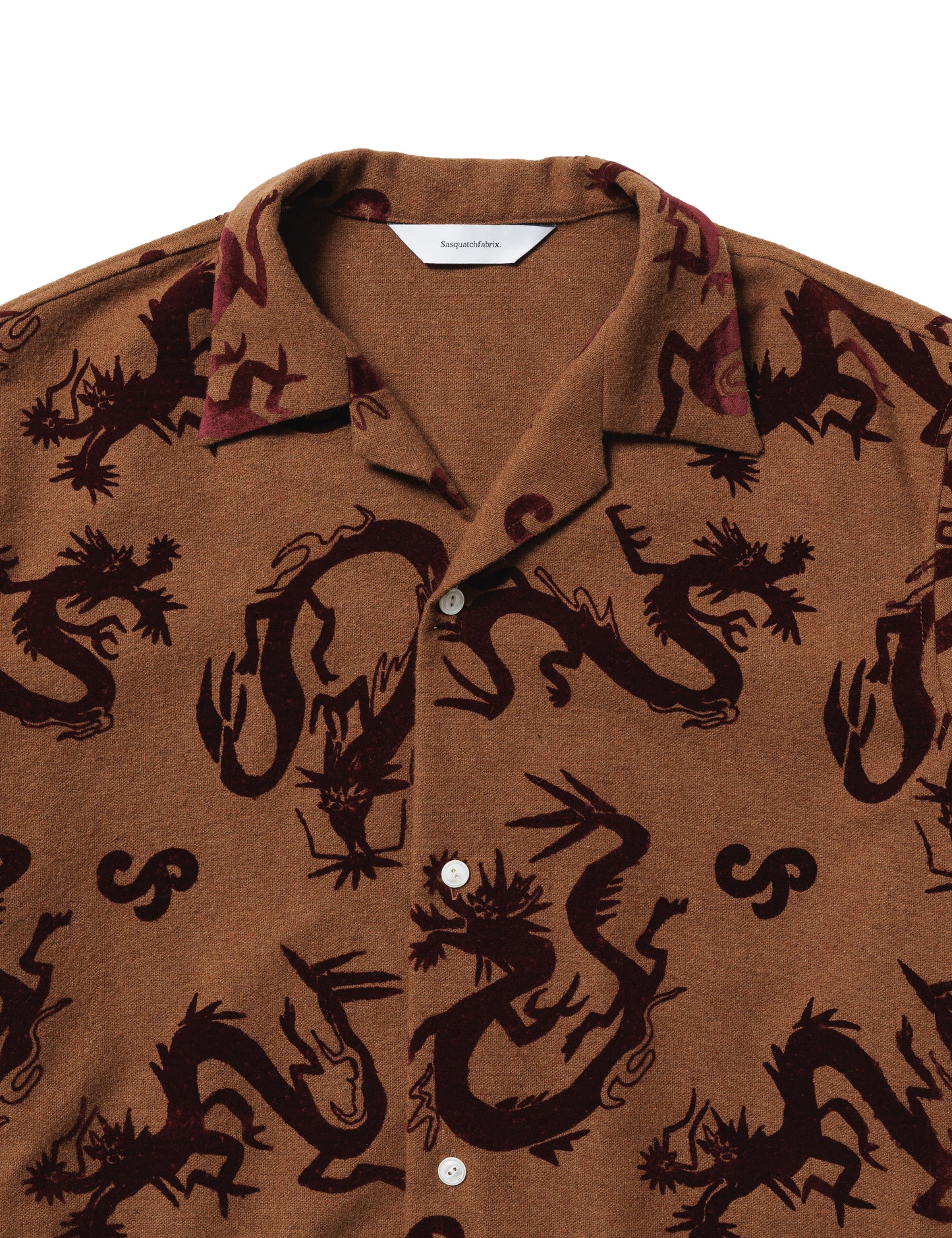 24AW-SY9-003 / "FLYING DRAGON" OC SHIRT / BROWN