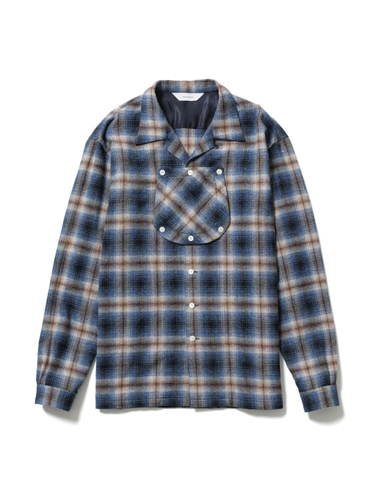 24AW-SY9-004 / "ATTACHMENT PK” NEL SHIRT / BLUE CHECK