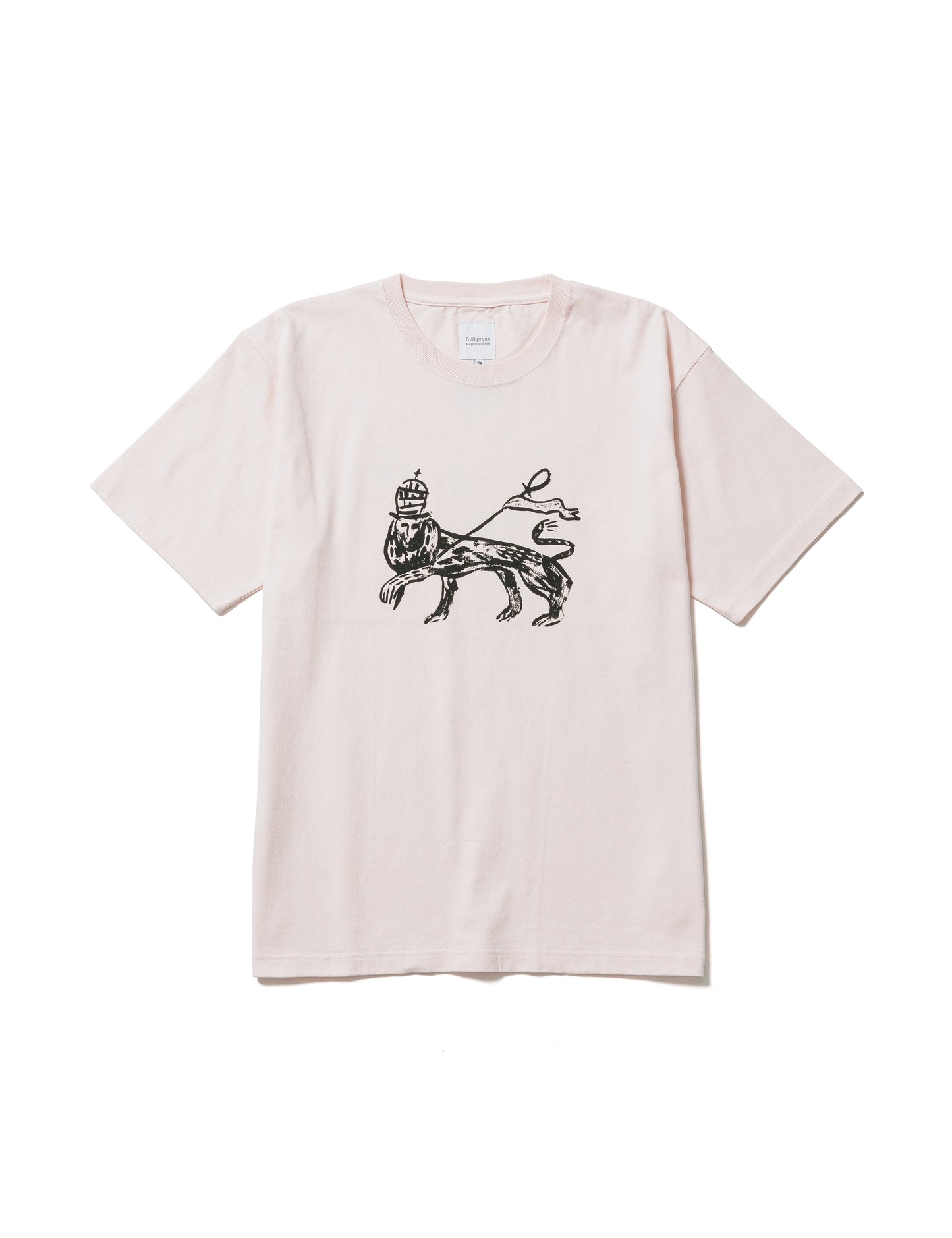 24AW-TS5-020 / B2B Prints 01-02 Re : UND / BABY PINK