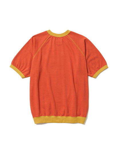 24SS-CST-005 / POLYHEDRON “LOVE” H/S SWEATSHIRT / ORANGE