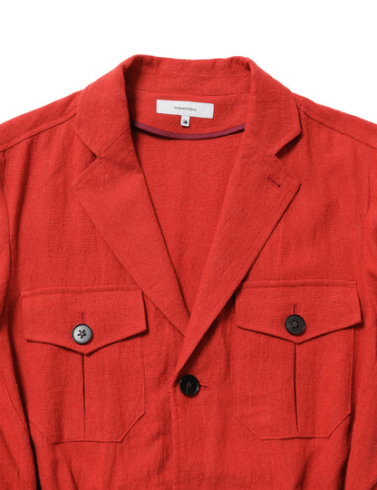 24SS-JKL-001 / DP UTILITY LAPEL JACKET / RED