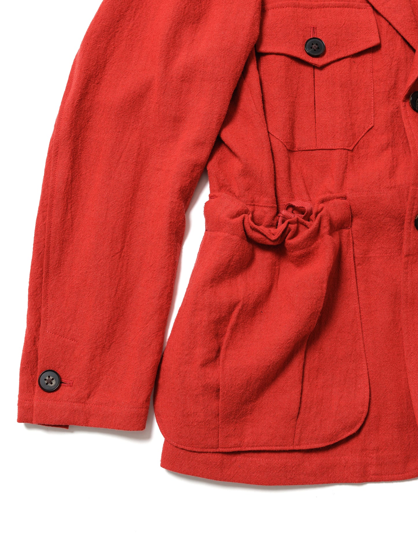 24SS-JKL-001 / DP UTILITY LAPEL JACKET / RED