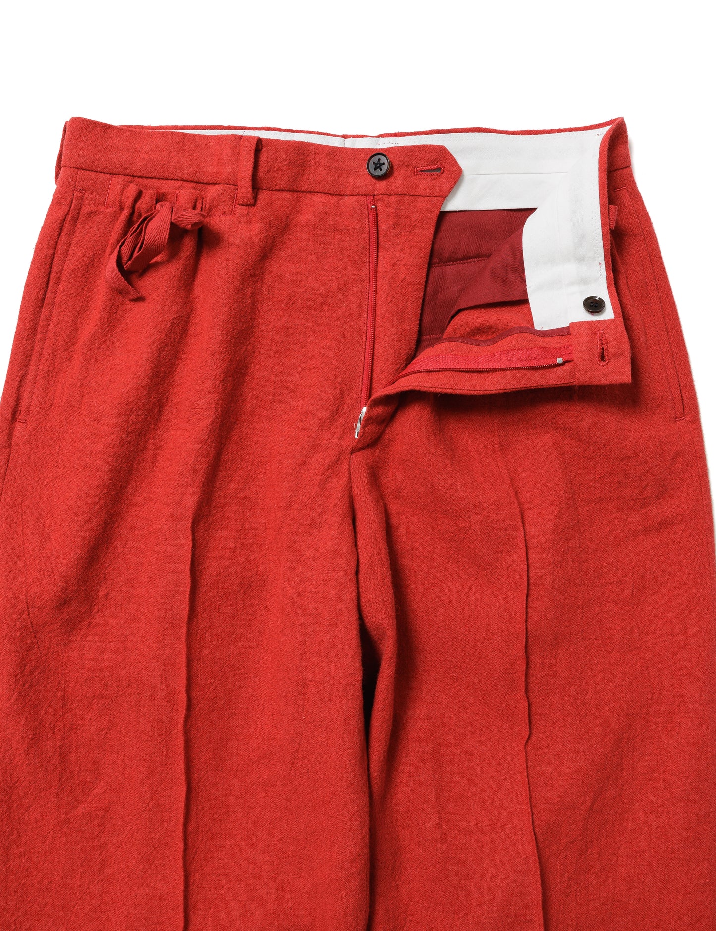 24SS-PA9-002 / DRAWSTRING COIN PK SLACKS / RED