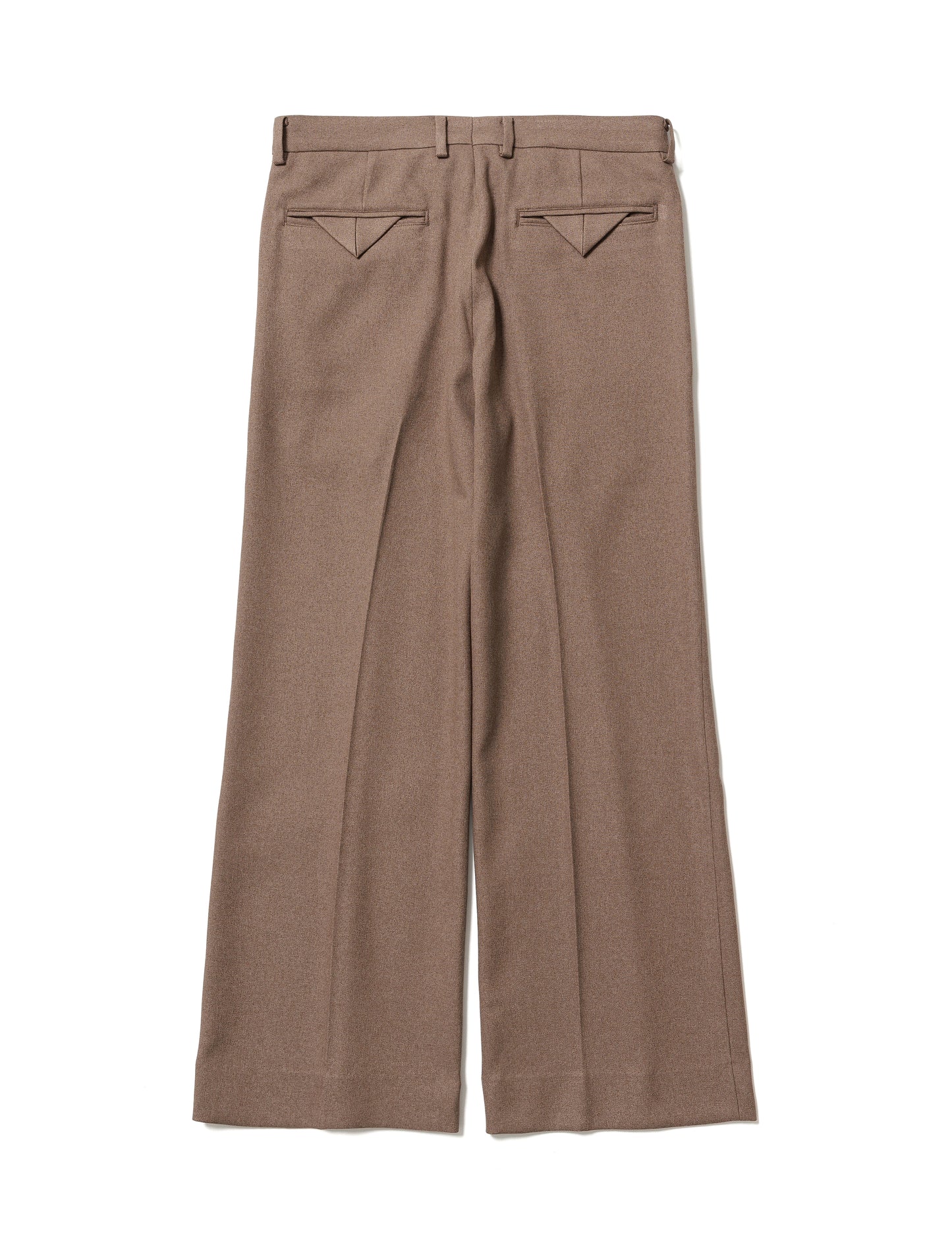 24SS-PA9-007 / SEMI FLARE SILHOUETTE SLACKS / LIGHT BROWN