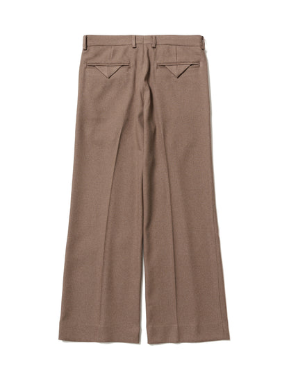 24SS-PA9-007 / SEMI FLARE SILHOUETTE SLACKS / LIGHT BROWN