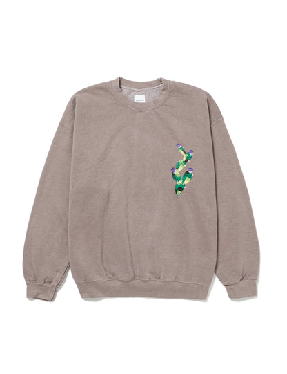 25SS-CSS-004 / OVER DYE SWEATSHIRT"MEXICAN HOUSE" / LIGHT GRAY OVERDYE