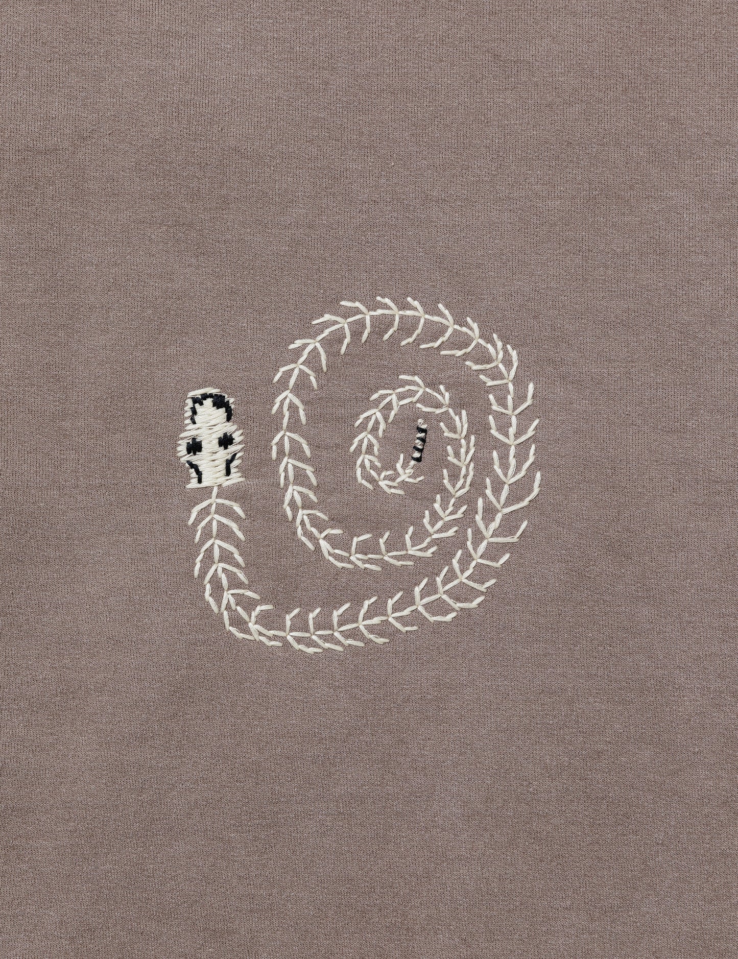 25SS-CSS-005 / SWEATSHIRT "MEXICAN SKULL" / BLUE GREEN OVERDYE