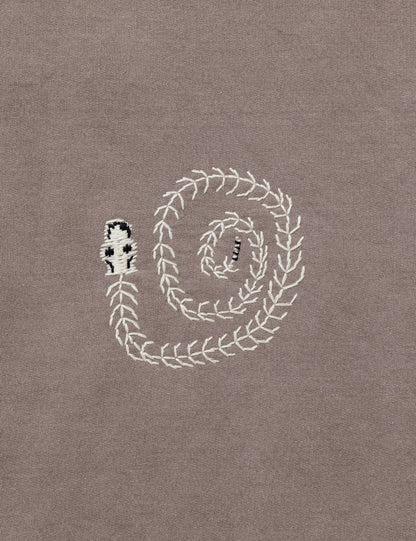 25SS-CSS-005 / SWEATSHIRT "MEXICAN SKULL" / BLUE GREEN OVERDYE