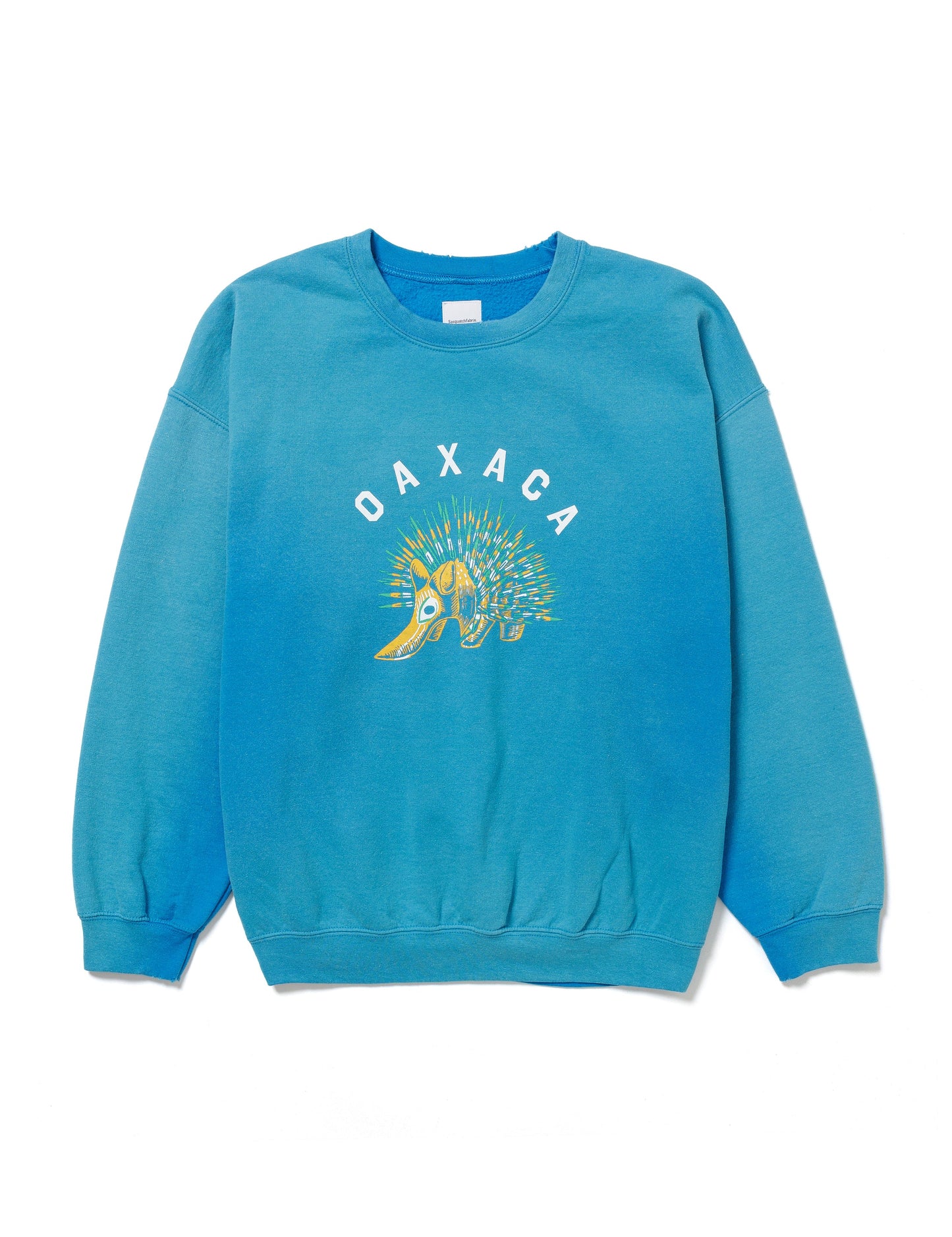 25SS-CSS-007 / SWEATSHIRT “OAXACA PORCUPINE” / SAPPHIRE FADE
