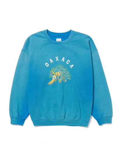 25SS-CSS-007 / SWEATSHIRT “OAXACA PORCUPINE” / SAPPHIRE FADE