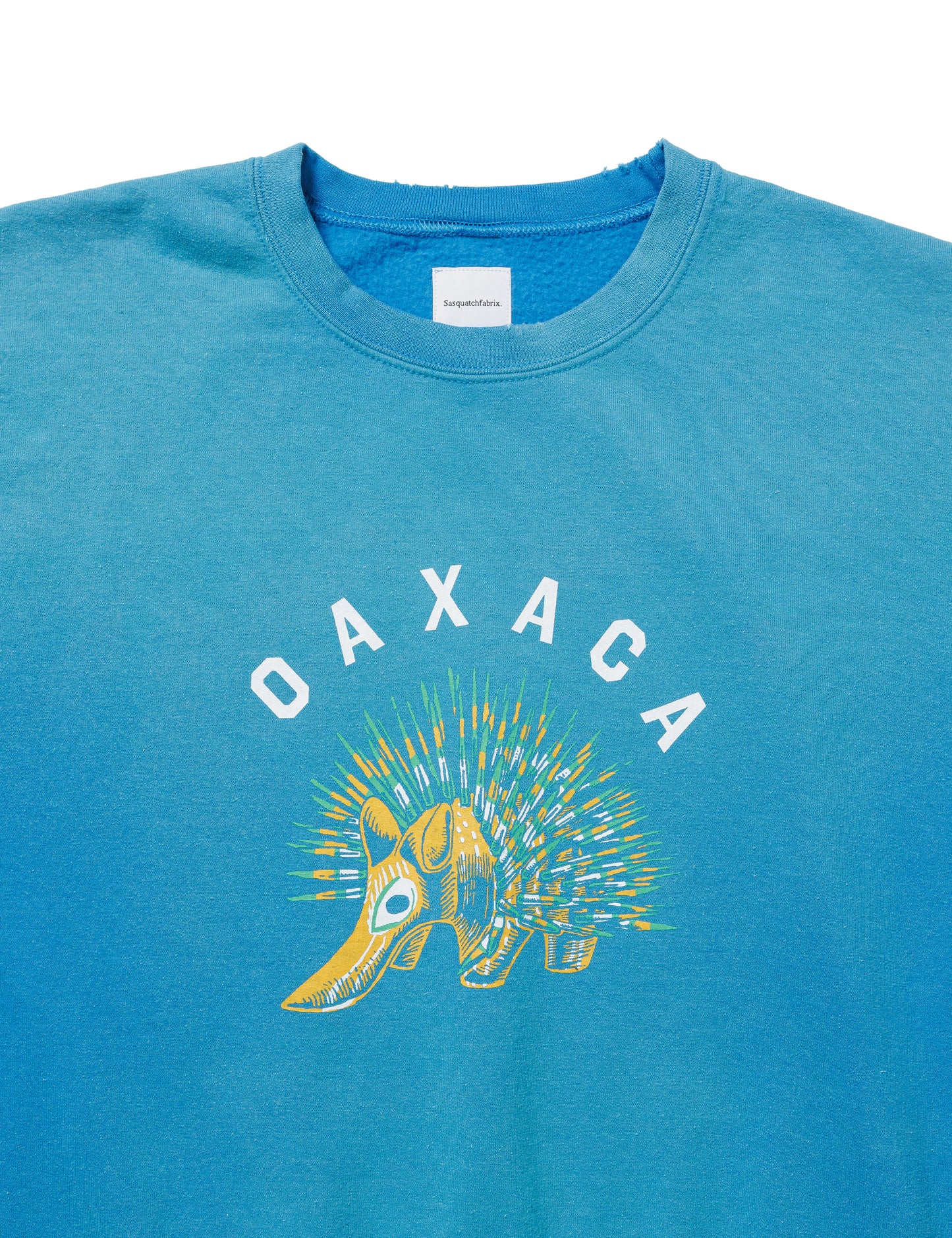 25SS-CSS-007 / SWEATSHIRT “OAXACA PORCUPINE” / SAPPHIRE FADE