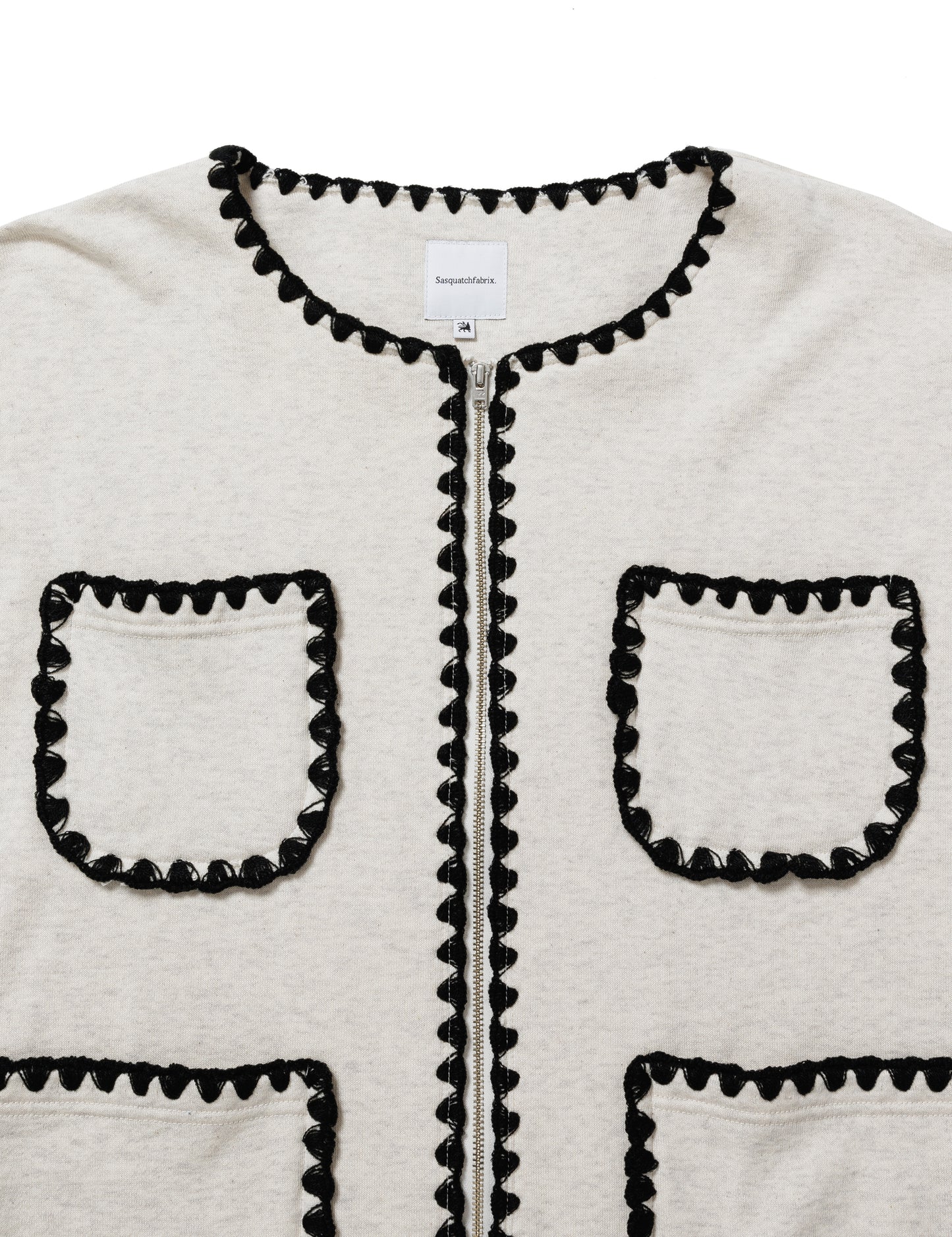 25SS-CSS-008 / SWEAT CARDIGAN “CHONEL” / OATMEAL