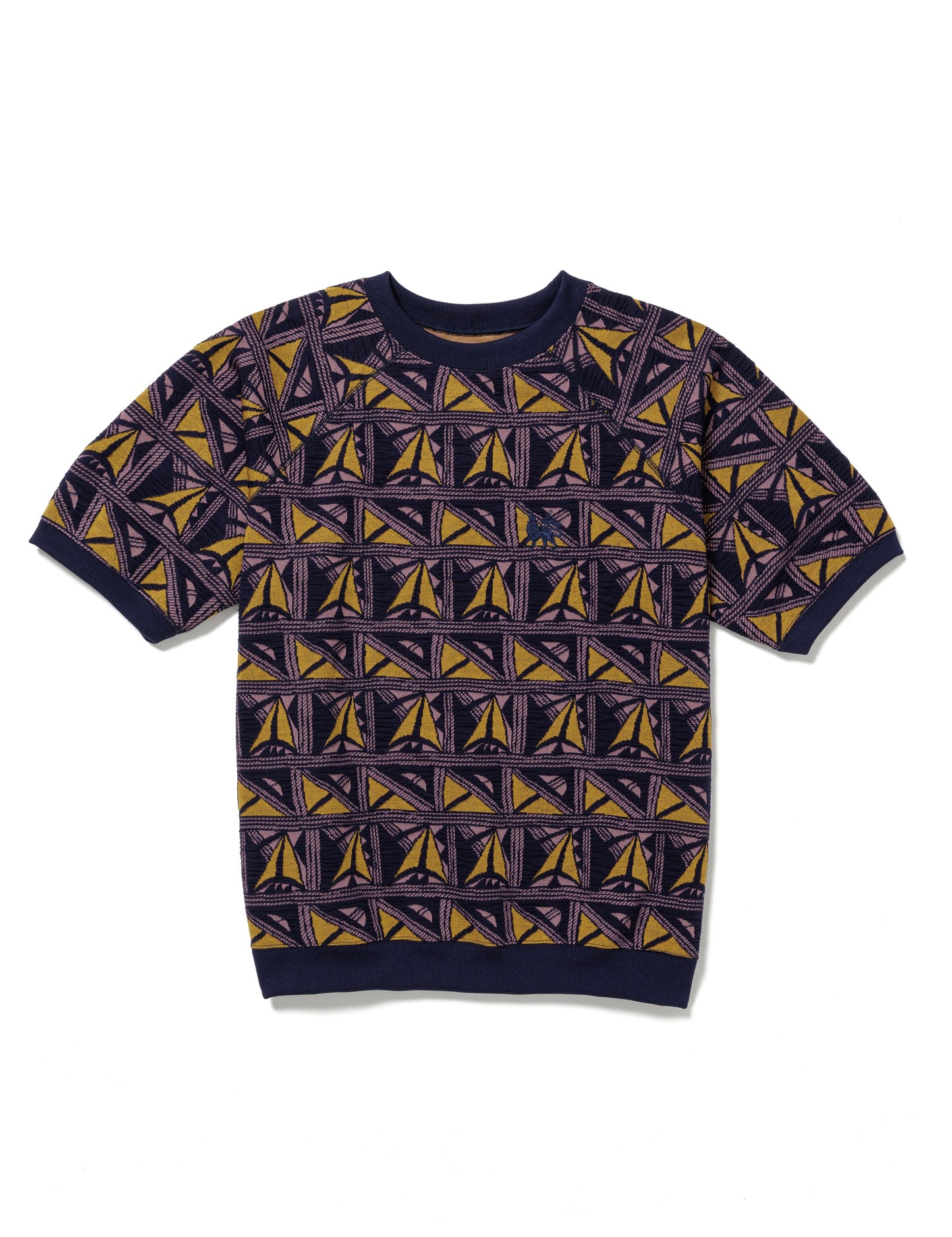 25SS-CST-007 / TRACK T-SHIRT “PUEBLO” / NAVY