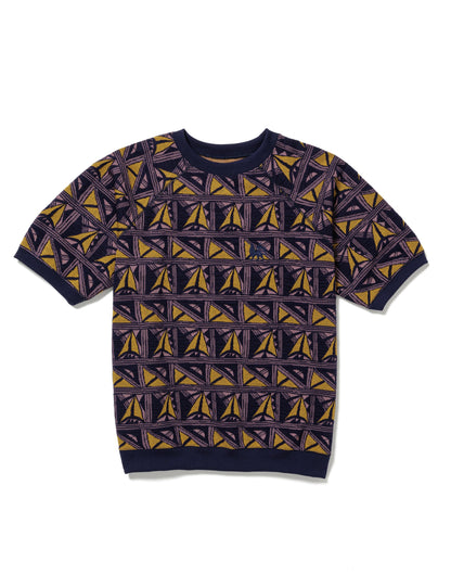 25SS-CST-007 / TRACK T-SHIRT “PUEBLO” / NAVY