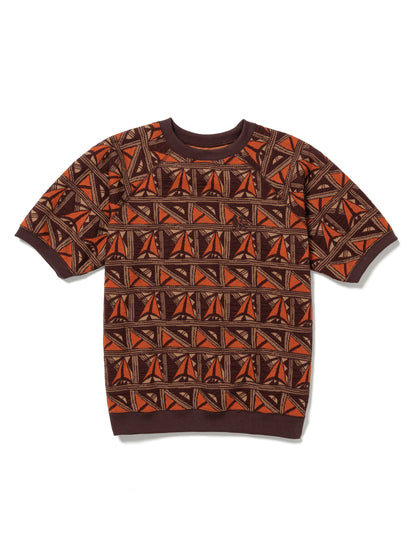 25SS-CST-007 / TRACK T-SHIRT “PUEBLO” / DARK BROWN