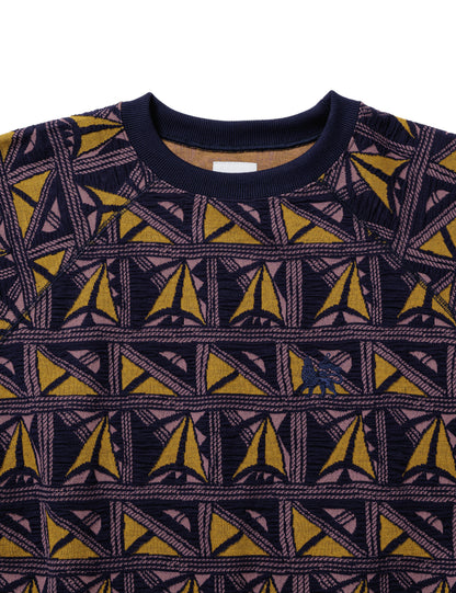 25SS-CST-007 / TRACK T-SHIRT “PUEBLO” / NAVY