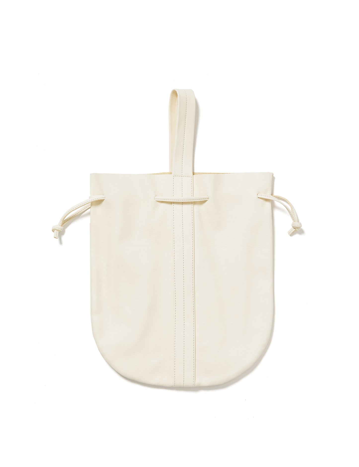 25SS-GOA-003 / LEATHER HELMET BAG / WHITE