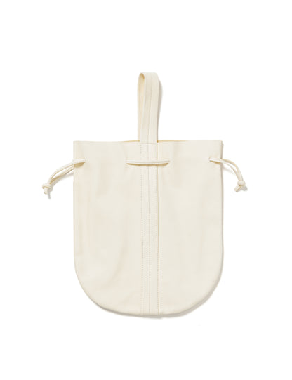 25SS-GOA-003 / LEATHER HELMET BAG / WHITE