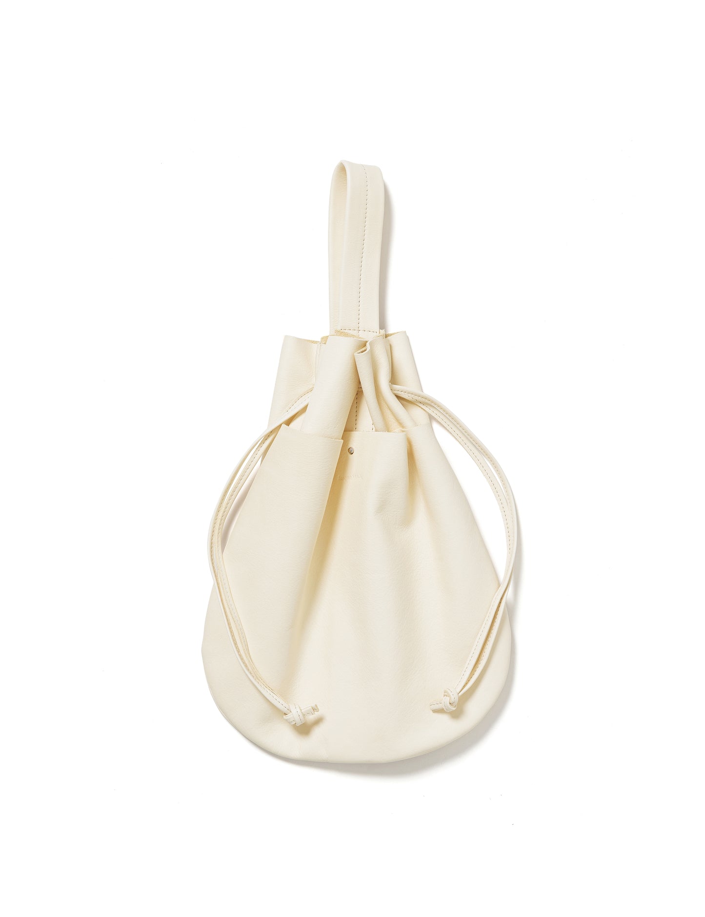 25SS-GOA-003 / LEATHER HELMET BAG / WHITE