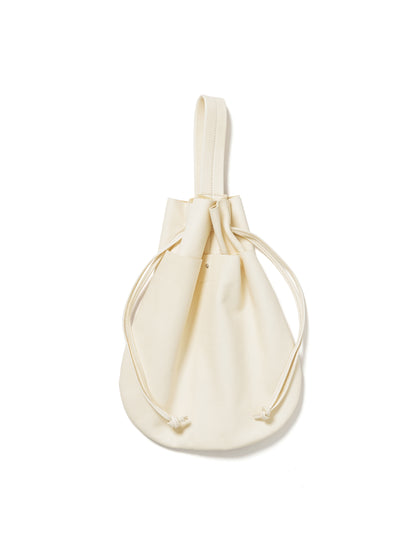 25SS-GOA-003 / LEATHER HELMET BAG / WHITE