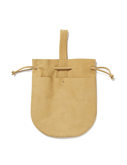 25SS-GOA-003 / LEATHER HELMET BAG / NATURAL