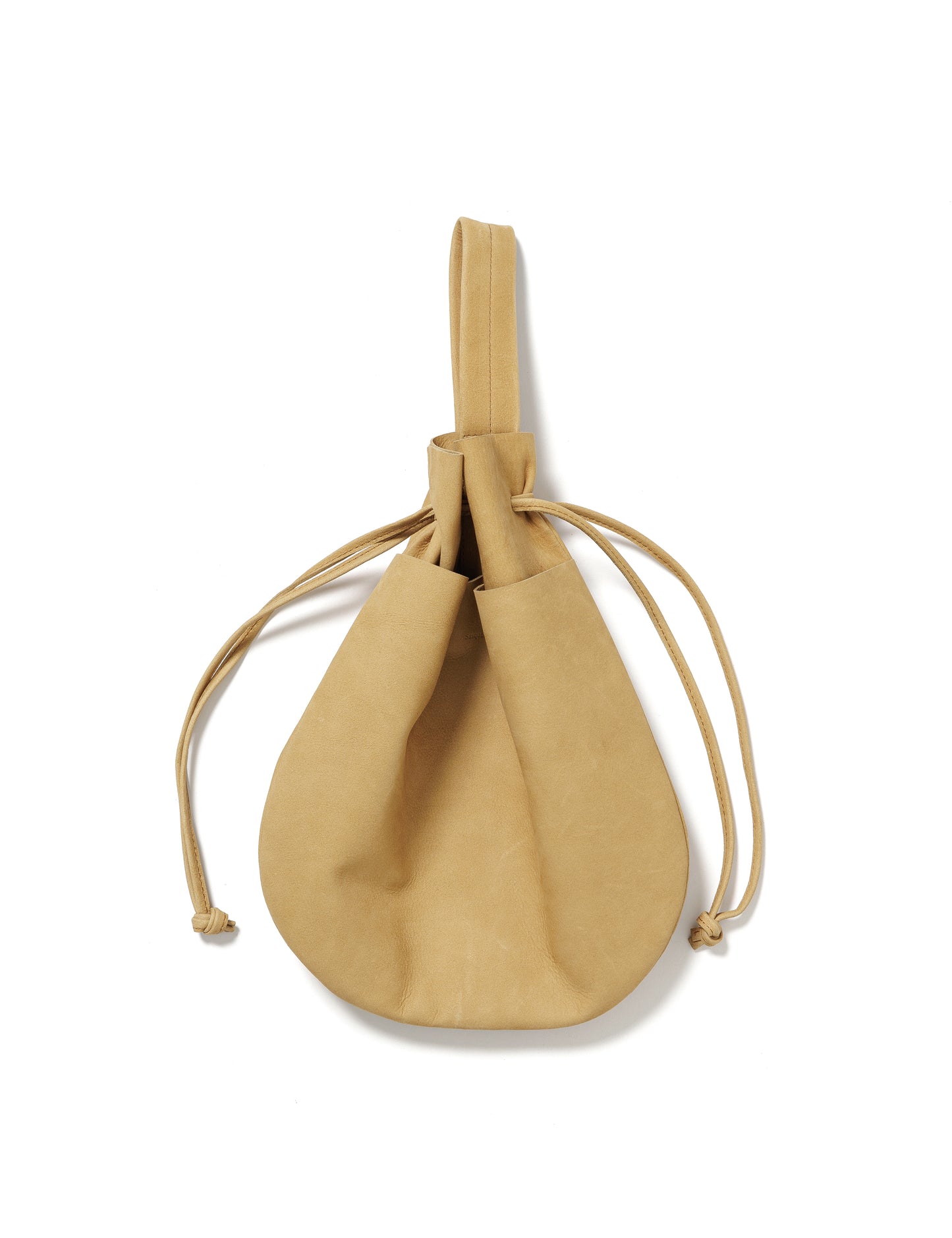 25SS-GOA-003 / LEATHER HELMET BAG / NATURAL