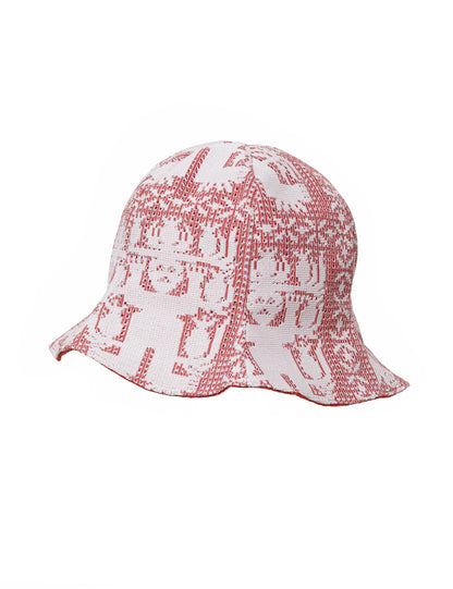 25SS-GOH-003 / TULIP HAT “AMULET LACE” / RED