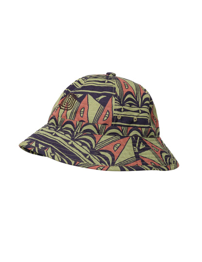 25SS-GOH-004 / BUCKET HAT “PRIMITIVE BORDER” / OLIVE