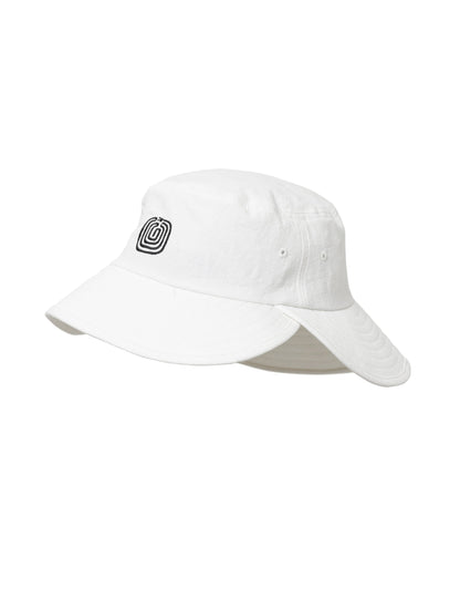 25SS-GOH-005 / DOUBLE BRIM BUCKET HAT / WHITE