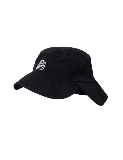 25SS-GOH-005 / DOUBLE BRIM BUCKET HAT / BLACK