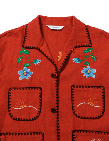 25SS-JKL-004 / MEXICAN EMBROIDERY JACKET / CHARCOAL
