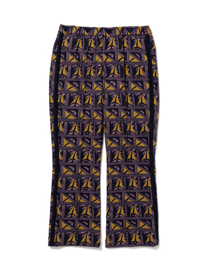 25SS-PA9-006 / BOOTCUT TRACK PANTS “PUEBLO” / NAVY