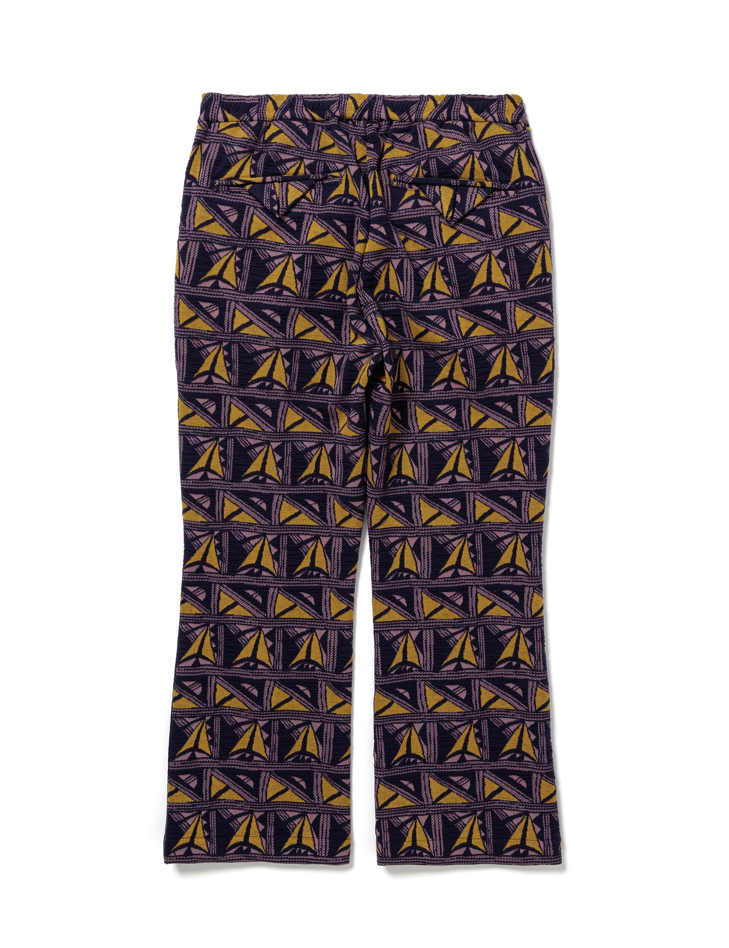 25SS-PA9-006 / BOOTCUT TRACK PANTS “PUEBLO” / NAVY