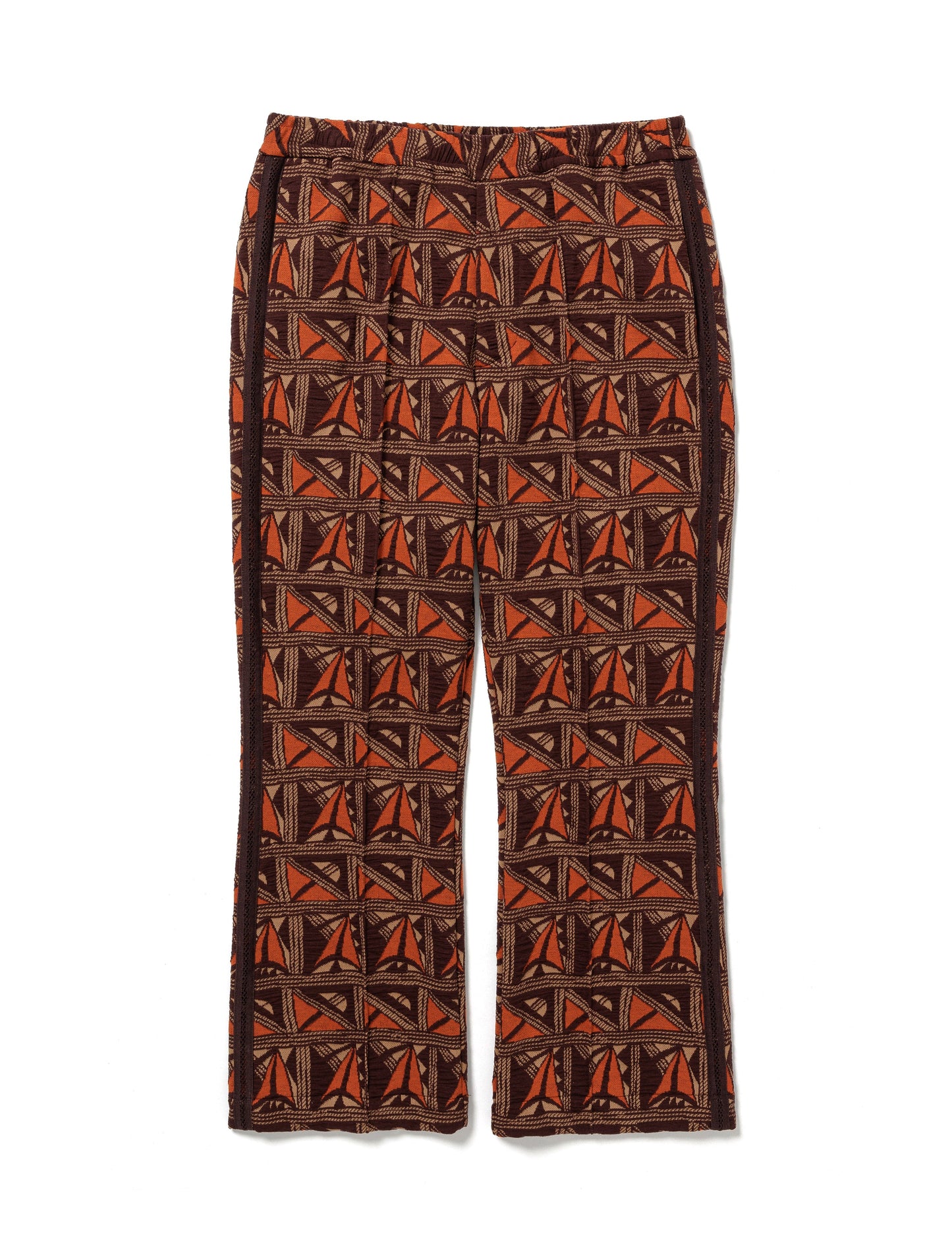 25SS-PA9-006 / BOOTCUT TRACK PANTS “PUEBLO” / DARK BROWN