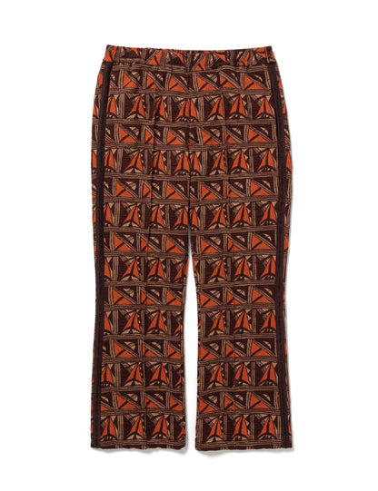 25SS-PA9-006 / BOOTCUT TRACK PANTS “PUEBLO” / DARK BROWN