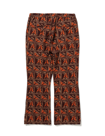 25SS-PA9-006 / BOOTCUT TRACK PANTS “PUEBLO” / DARK BROWN